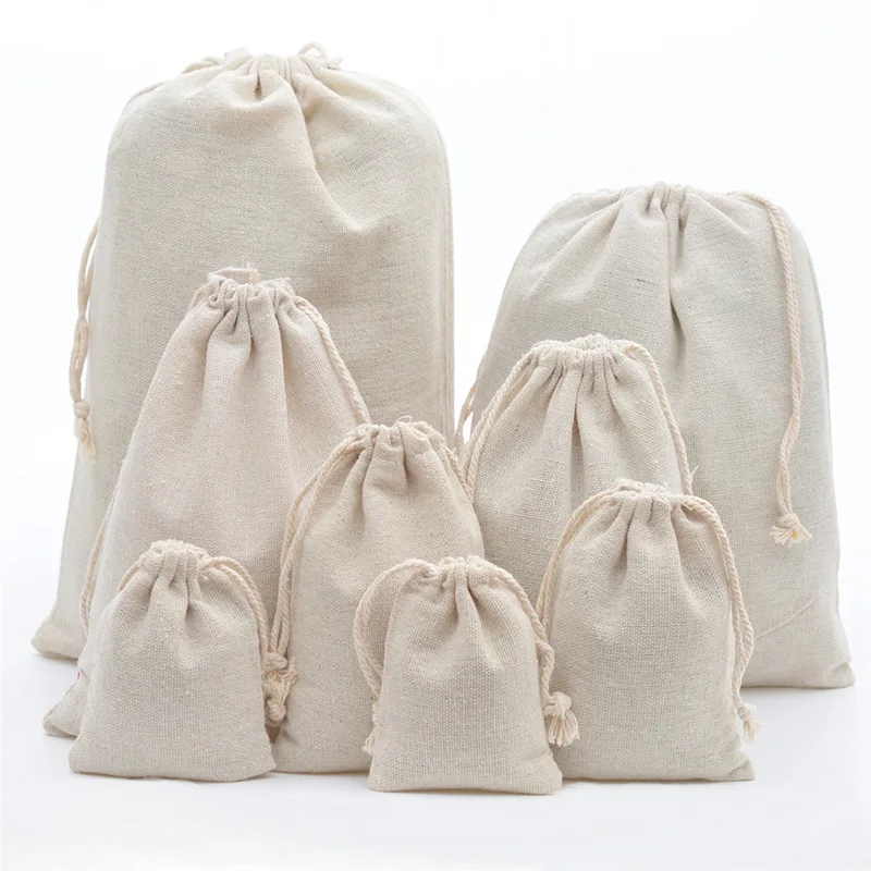 Linen Bag Bulk - Sac à cordon en toile de
