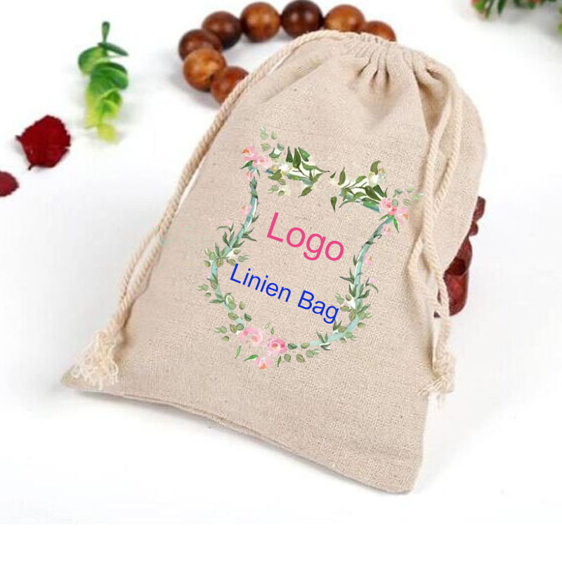 Linen Bag Bulk - Sacs Cadeaux en Lin avec Logo