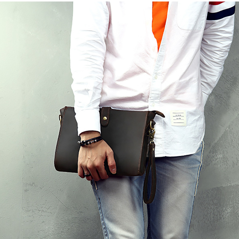 Pochette en cuir véritable ave - Linen Bag Bulk avis et prix